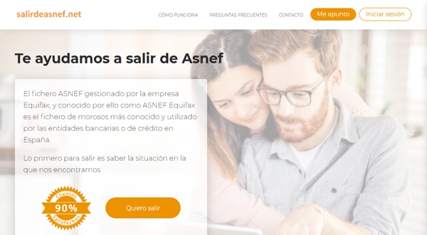 Salir de Asnef es un servicio que se inició en 2019 y ayuda sus clientes a pagar sus deudas, Salir de Asnef y mejorar su historial crediticio.